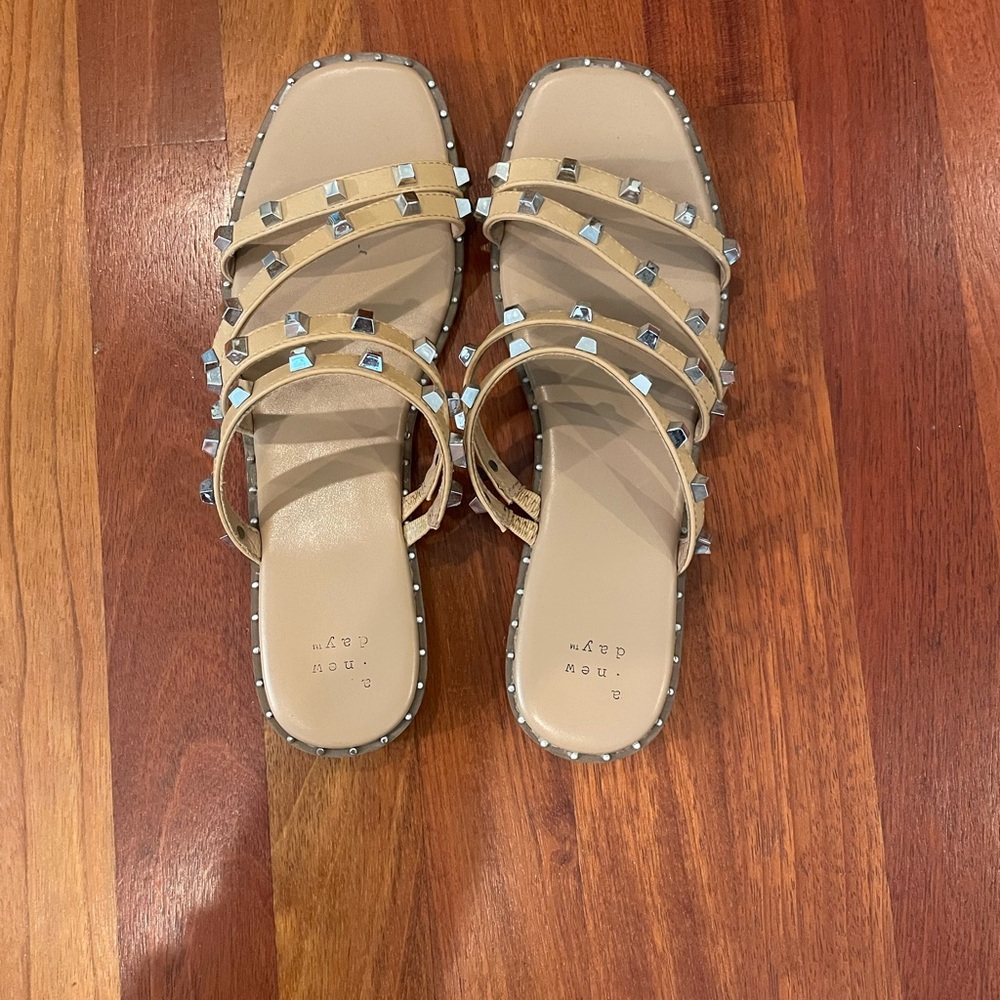 Beige Studded Women's Sandals - a new day from Target